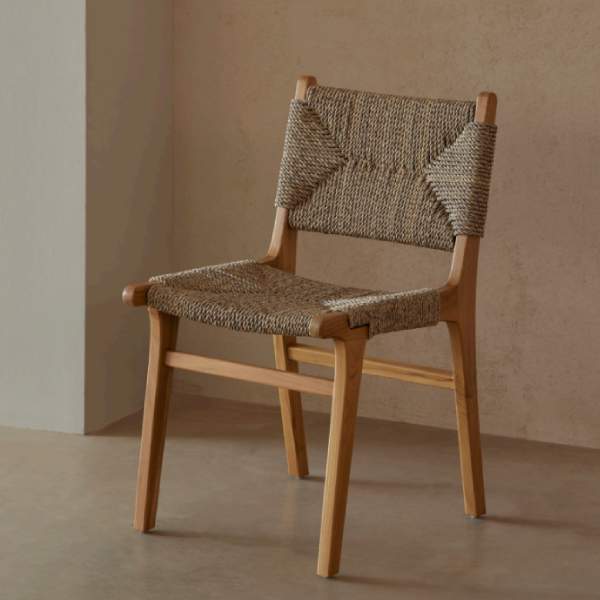 Silla de Madera de Teca y Cuerda Soller